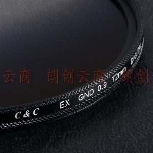 C&C中灰渐变镜 EX GND72MM 超薄圆形中灰密度滤镜可调节平衡光线无暗角渐变灰镜