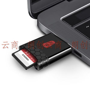 川宇USB3.1多功能合一UHS-ⅡSD/UHS-II TF4.0高速3.0Type-C OTG手机读卡器支持单反相机行车记录仪存储内存卡
