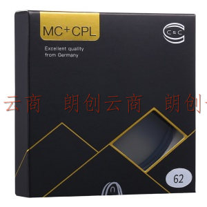 C&C 单反偏振镜 MC CPL 62mm 双面多层镀膜相机滤镜消除反光 适用佳能尼康50-250索尼富士腾龙适马