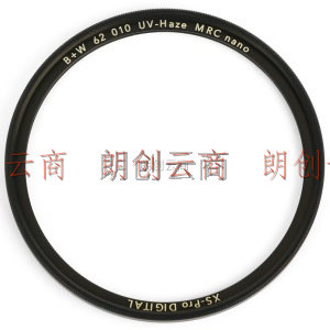 B+W uv镜 滤镜 62mm UV镜  MRC NANO XS-PRO 超薄多层纳米镀膜UV镜 保护镜