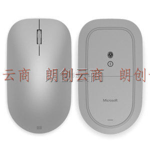 微软 (Microsoft) Modern鼠标 银色  时尚鼠标 增高弧度设计 金属滚轮 蓝牙4.0 蓝影技术 1年续航 办公鼠标