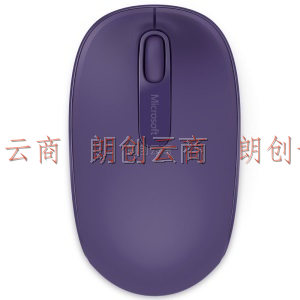 微软 (Microsoft) 无线便携鼠标1850 靛青紫  无线2.4GHz Nano接收器 轻巧便携 多色可选 办公对称鼠标