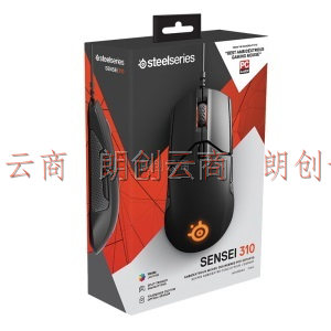 赛睿（SteelSeries）Sensei310有线鼠标 游戏鼠标 RGB对称鼠标 吃鸡鼠标 电竞鼠标 黑色 12000DPI