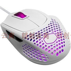酷冷至尊 (CoolerMaster )MM720 洞洞鼠标 白色亮面版 轻量化鼠标 有线鼠标 游戏鼠标 办公鼠标 电竞鼠标
