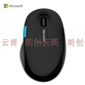 微软 (Microsoft) Sculpt舒适滑控鼠标 黑色  无线蓝牙连接 纵横滚轮 Windows触控键 人体工学 蓝影技术