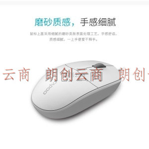 雷柏（Rapoo） N1200S 有线鼠标 办公鼠标 对称鼠标 笔记本鼠标 电脑鼠标 台式机鼠标 白色