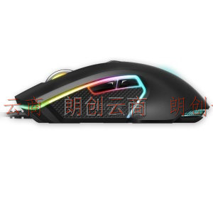雷柏（Rapoo） V20PRO 鼠标 有线鼠标 游戏鼠标 RGB鼠标 电竞鼠标 吃鸡鼠标 鼠标宏定义 黑色 8000DPI