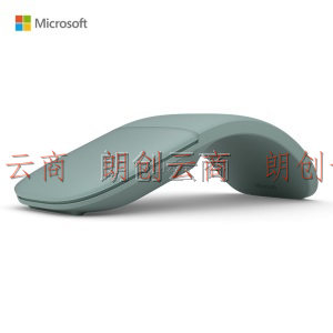 微软 (Microsoft) Arc 鼠标 仙茶绿  弯折设计 轻薄便携 全滚动平面 蓝影技术 蓝牙鼠标 人体工学 办公鼠标