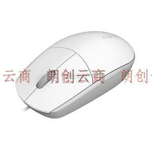 雷柏（Rapoo） N100 有线鼠标 办公鼠标 对称鼠标 笔记本鼠标 电脑鼠标 台式机鼠标 白色