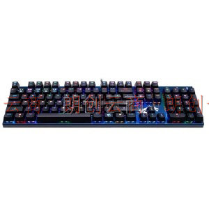 微星（MSI）GK50 机械键盘 青轴 有线 游戏办公键盘 104键 RGB键盘 吃鸡键盘 深海蓝