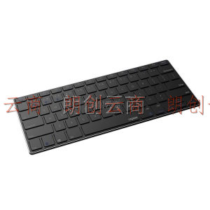 雷柏（Rapoo） E6080 键盘 无线蓝牙键盘 办公键盘 超薄便携键盘 78键 电脑键盘 充电键盘 黑色