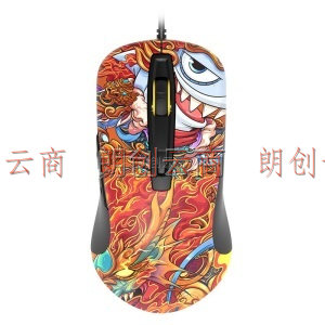 斗鱼（DOUYU.COM）涂鸦DMG-110游戏鼠标 有线鼠标 游戏办公有线电竞吃鸡 压枪FPS鼠标 黑色