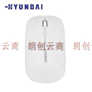 现代（HYUNDAI）鼠标 无线鼠标可充电 办公鼠标 对称鼠标 便携鼠标 M180 白色