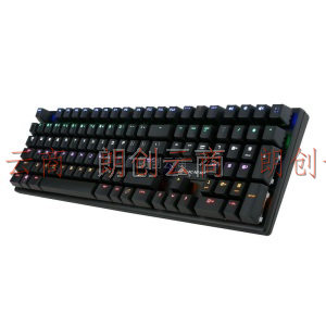 魔炼者 1505 (MK5) 机械键盘 有线键盘 游戏键盘 108键背光键盘 电脑键盘 笔记本键盘 黑色 黑轴