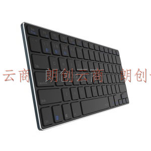 雷柏（Rapoo） E6080L 蓝牙键盘 办公键盘 超薄便携键盘 78键 电脑键盘 充电键盘 蓝牙3.0/蓝牙4.0 黑色