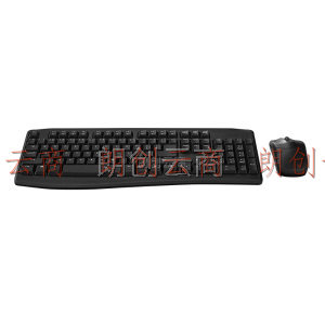 雷柏（Rapoo） X1800Pro 键鼠套装 无线键鼠套装 办公键盘鼠标套装 防泼溅 电脑键盘 笔记本键盘 黑色