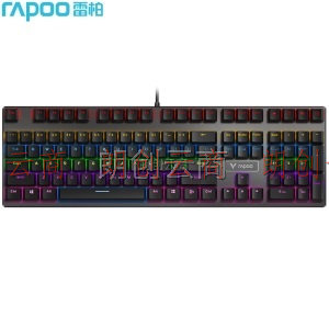 雷柏（Rapoo） V700S合金版 混光机械键盘 游戏键盘 吃鸡键盘 背光键盘 电脑键盘 笔记本键盘 黑色 茶轴