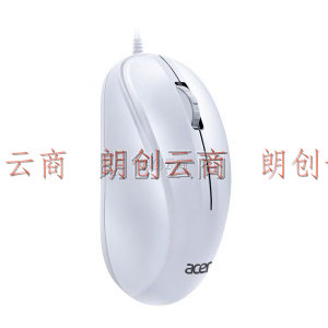 宏碁(acer) 有线鼠标 办公鼠标 USB接口通用 白色