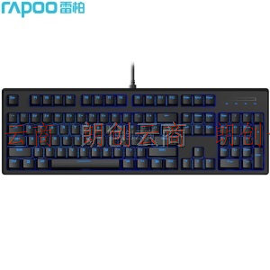 雷柏（Rapoo） V708有线版 机械键盘 有线键盘 游戏键盘 104键单光键盘 可自定义编程 电脑键盘 红轴