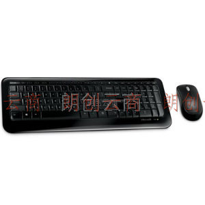 微软无线桌面套装850 黑色  无线带USB收发器 加密键盘+对称鼠标 光学技术 电量指示灯 办公键鼠套装