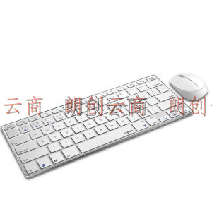 雷柏（Rapoo） 9000G 键鼠套装 无线蓝牙键鼠套装 办公键盘鼠标套装 超薄便携 无线键盘 蓝牙键盘 白色