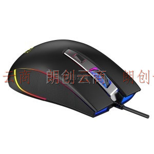 斗鱼（DOUYU.COM）DMG-700黑色 游戏鼠标 有线鼠标 RGB鼠标 有线电竞吃鸡 压枪FPS鼠标