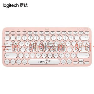 罗技（Logitech）K380多设备蓝牙键盘 超薄便携办公键盘 安卓苹果电脑手机平板iPad键盘 LINE FRIENDS系列-可妮兔
