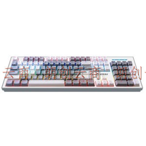 微星（MSI）GK50Z PIXEL 60度灰 机械键盘 红轴 RGB光效 有线 游戏电竞办公键盘 104键 吃鸡键盘