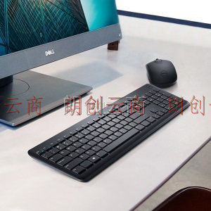 戴尔（DELL）KM117 无线键盘鼠标 办公键鼠套装 全尺寸键盘 标准104键 多媒体组合键盘（黑色）