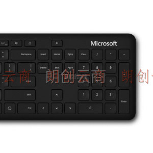 微软 (Microsoft) 蓝牙键盘 黑色  无线键盘 轻薄时尚 简约便携 蓝牙5.0 全键盘体验 长效续航 办公键盘