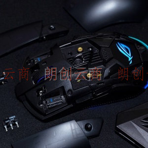 ROG烈刃2 无线鼠标 蓝牙鼠标 游戏鼠标 可换微动 对称手型 RGB神光同步 16000DPI 黑色