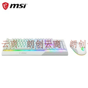 微星 MSI 微星（MSI）游戏键鼠套装 GK30电竞键盘+GM11游戏鼠标 白色