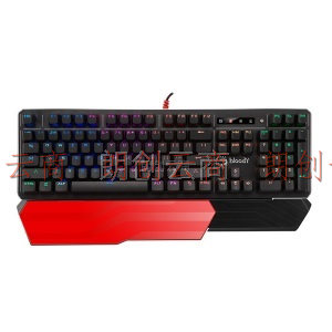 双飞燕（A4TECH）B975 血手幽灵机械键盘 有线键盘 游戏键盘 三代全光轴 RGB背光键盘 1680万色 黑色
