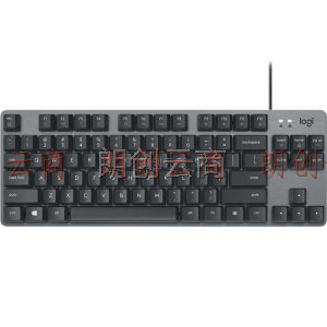 罗技（Logitech）K835有线机械键盘 电竞游戏办公键盘 笔记本电脑台式机商务家用键盘 84键 黑色红轴
