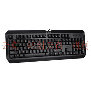 双飞燕（A4TECH）K-100 键盘 有线键盘 办公键盘  USB防水键盘 104键 黑色