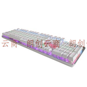 飞利浦（PHILIPS）SPK8401SQM 机械键盘 有线键盘 游戏键盘 飞利浦猛腾系列电竞键盘 104键 彩色虹光 青轴