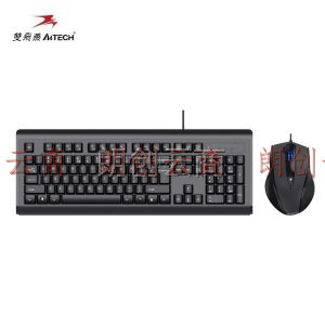 双飞燕（A4TECH) KB-N9000 键鼠套装 有线键鼠套装 办公键鼠套装 防泼溅 鼠标U口+键盘P口 黑色