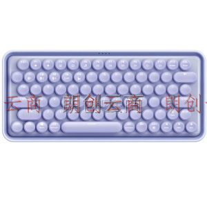 雷柏（Rapoo） ralemo Pre 5 无线蓝牙机械键盘 办公键盘 充电键盘 Mac电脑键盘 女生键盘 紫色 红轴