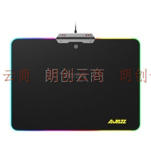 黑爵（AJAZZ）黑爵AK60S有线键鼠套装 有线键盘鼠标鼠标垫套装 三合一RGB灯效联动 吃鸡套装 黑色 青轴