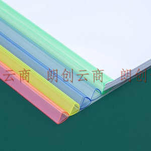 广博(GuangBo)10个装A4/23mm透明抽杆夹 办公报告夹拉杆夹 加厚资料整理收纳文件夹A26027