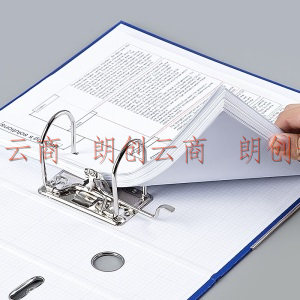 广博(GuangBo) A4 3寸蓝色6只装 pp快劳夹 资料文件夹 办公收纳用品  A11007