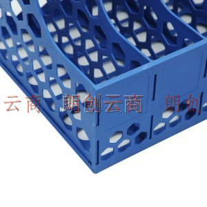 广博(GuangBo)五联文件框/资料架/文件栏加固型文件筐 蓝灰颜色随机 单个装WJK9238