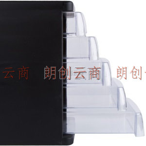 广博(GuangBo)五层桌面文件柜/档案柜/资料柜/办公用品 灰黑颜色随机 单个装WJK9266