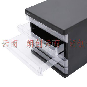 晨光(M&G)文具黑色五层桌面文件柜 抽屉式收纳柜 资料柜 单个装ADM95296