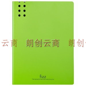 飞兹(fizz)加厚A4长押夹文件夹板/彩色资料夹/档案夹/办公用品 绿A2387