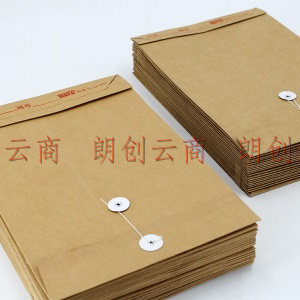 信发 TRNFA TN-DA3205 牛皮纸档案袋/纯木浆文件袋 加厚180g侧宽5cm标书合同资料袋10只装