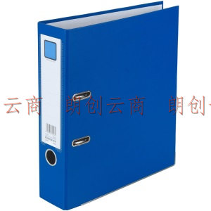 齐心（COMIX） A4文件夹 3寸加厚型欧式快劳夹  蓝色 6个装  A7076