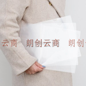 广博(GuangBo)20只装L型A4文件夹/两页式资料套/透明试卷单片夹/办公用品P0001