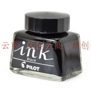  百乐（PILOT）非碳素墨水 不堵笔钢笔墨水30ml 黑色INK-30-B原装进口