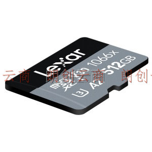 雷克沙（Lexar）512GB TF（MicroSD）存储卡 U3 V30 A2 读160MB/s 写120MB/s 4K高清视频流畅拍（1066x）